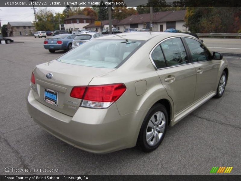 Harvest Gold Metallic / Warm Ivory 2010 Subaru Legacy 2.5i Sedan