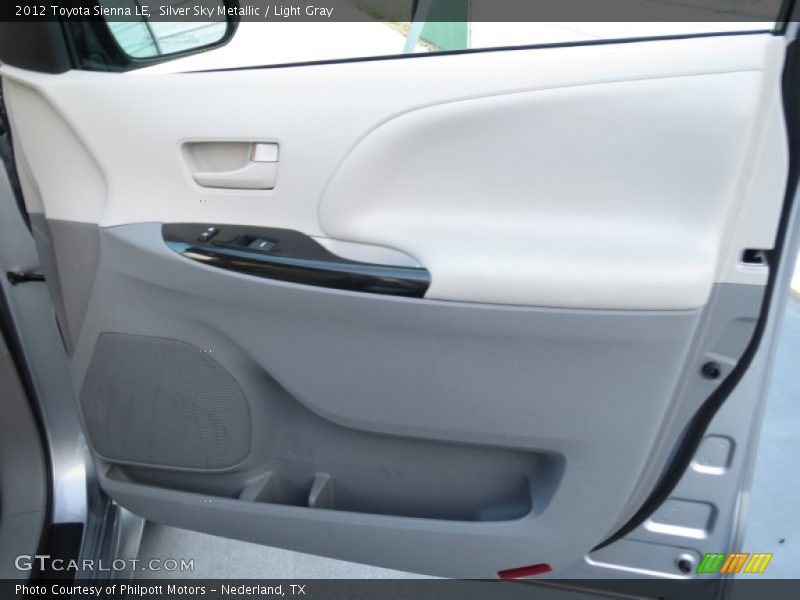 Silver Sky Metallic / Light Gray 2012 Toyota Sienna LE