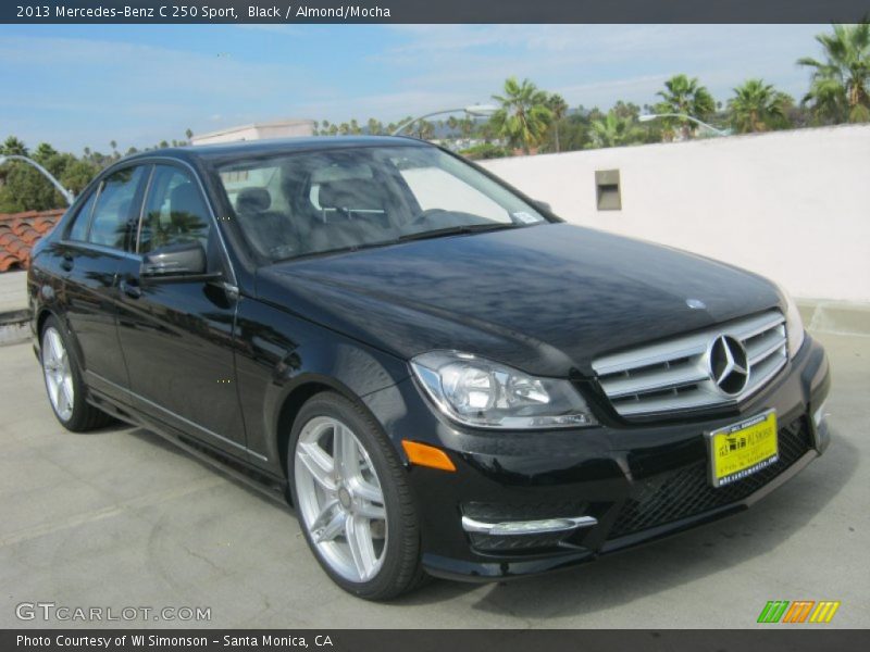 Black / Almond/Mocha 2013 Mercedes-Benz C 250 Sport