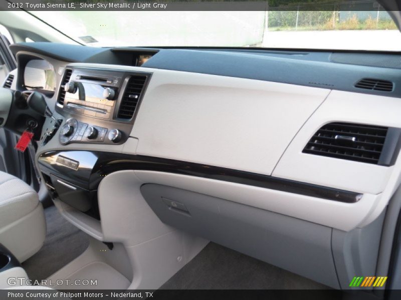 Silver Sky Metallic / Light Gray 2012 Toyota Sienna LE
