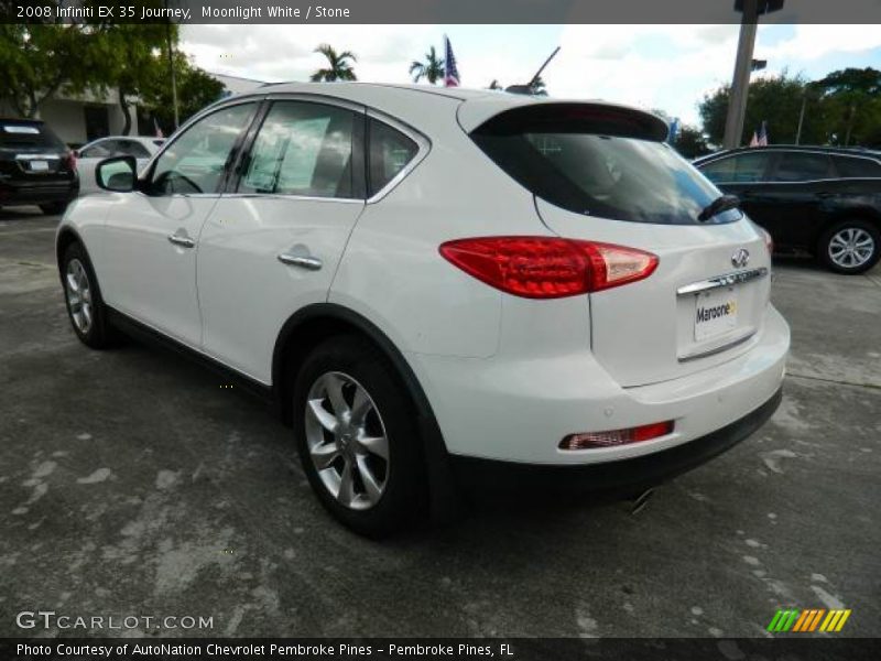Moonlight White / Stone 2008 Infiniti EX 35 Journey