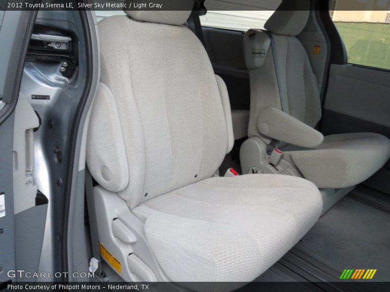 Silver Sky Metallic / Light Gray 2012 Toyota Sienna LE