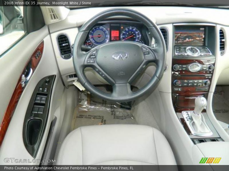 Moonlight White / Stone 2008 Infiniti EX 35 Journey