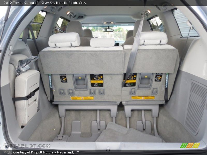 Silver Sky Metallic / Light Gray 2012 Toyota Sienna LE
