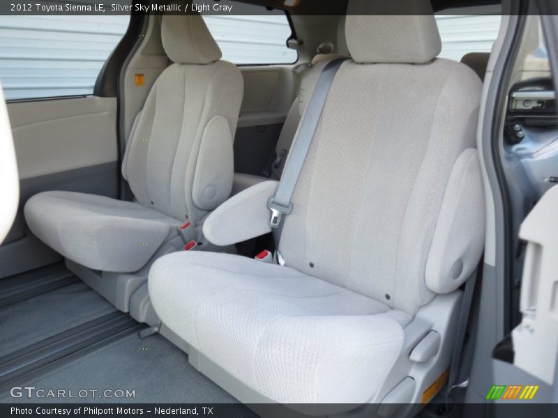 Silver Sky Metallic / Light Gray 2012 Toyota Sienna LE