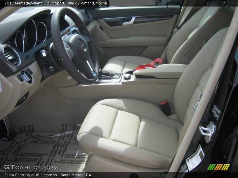 Black / Almond/Mocha 2013 Mercedes-Benz C 250 Sport