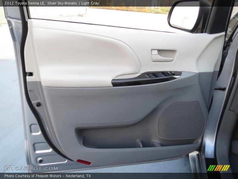 Silver Sky Metallic / Light Gray 2012 Toyota Sienna LE