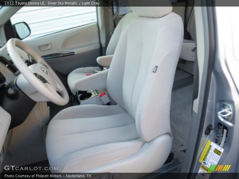Silver Sky Metallic / Light Gray 2012 Toyota Sienna LE
