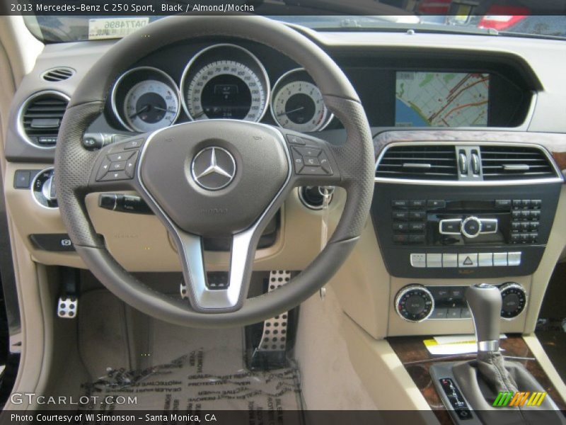 Black / Almond/Mocha 2013 Mercedes-Benz C 250 Sport