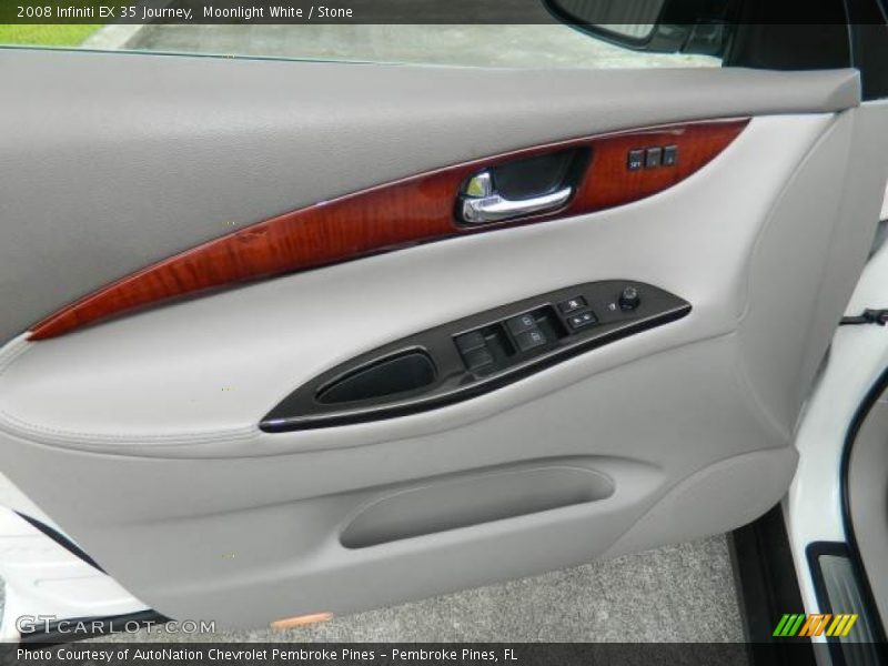Moonlight White / Stone 2008 Infiniti EX 35 Journey