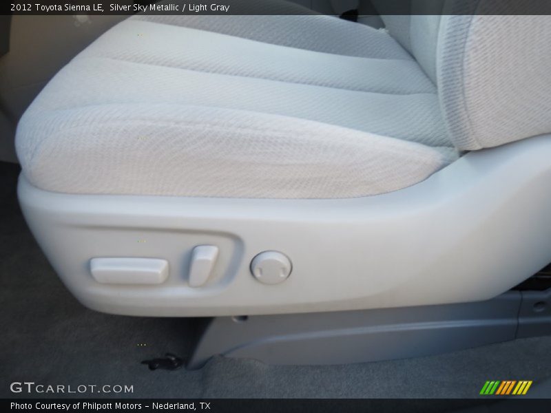 Silver Sky Metallic / Light Gray 2012 Toyota Sienna LE