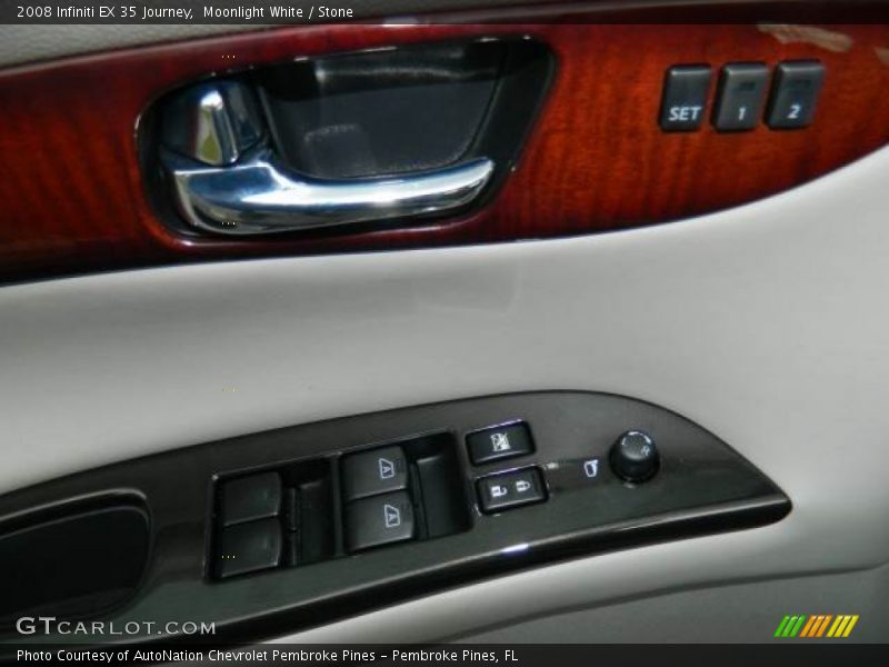 Moonlight White / Stone 2008 Infiniti EX 35 Journey