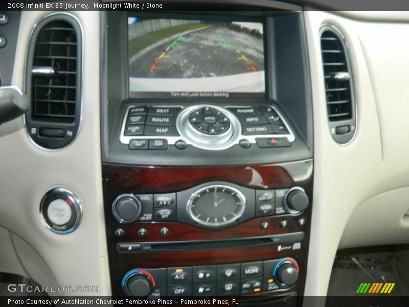 Moonlight White / Stone 2008 Infiniti EX 35 Journey