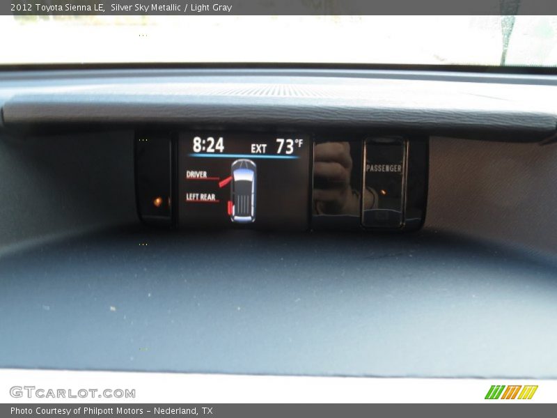 Silver Sky Metallic / Light Gray 2012 Toyota Sienna LE
