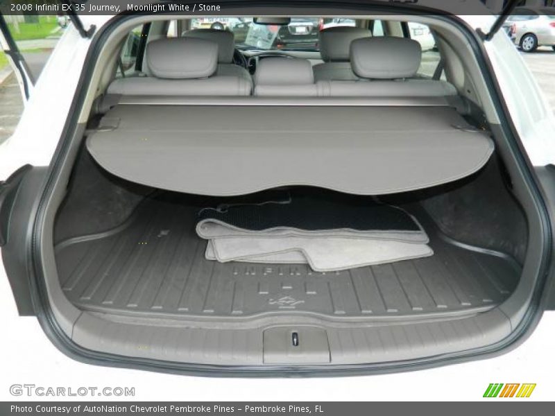 Moonlight White / Stone 2008 Infiniti EX 35 Journey