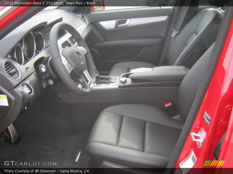 Mars Red / Black 2013 Mercedes-Benz C 250 Sport
