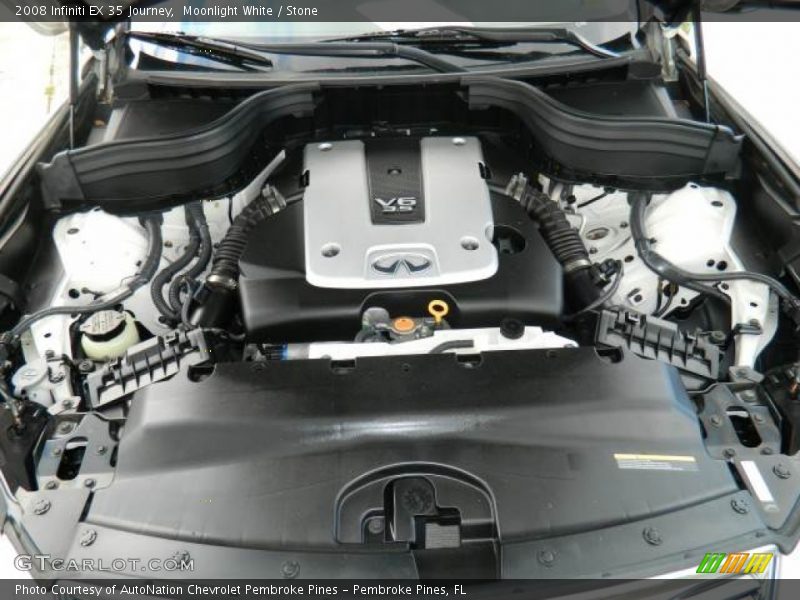 Moonlight White / Stone 2008 Infiniti EX 35 Journey