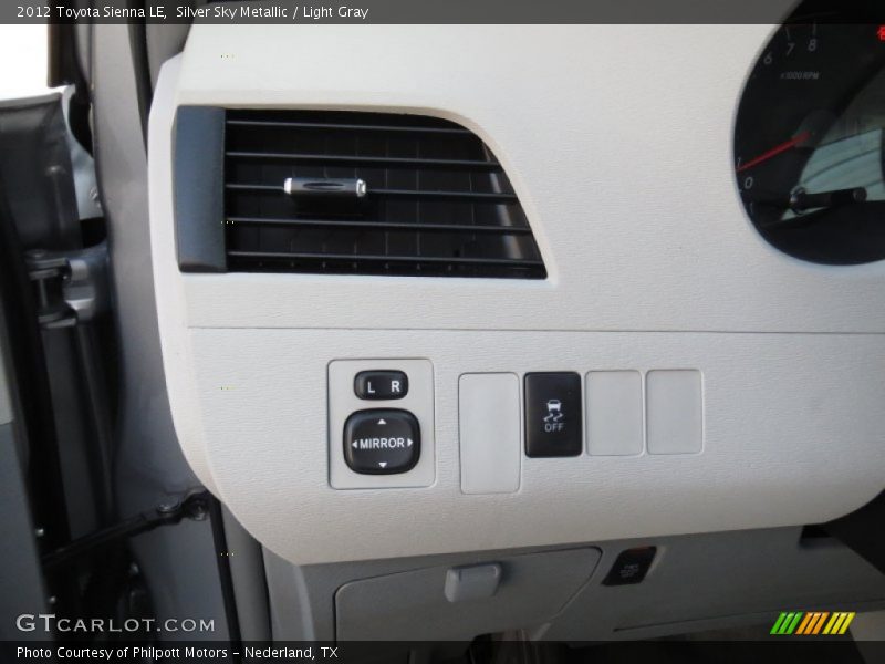 Silver Sky Metallic / Light Gray 2012 Toyota Sienna LE