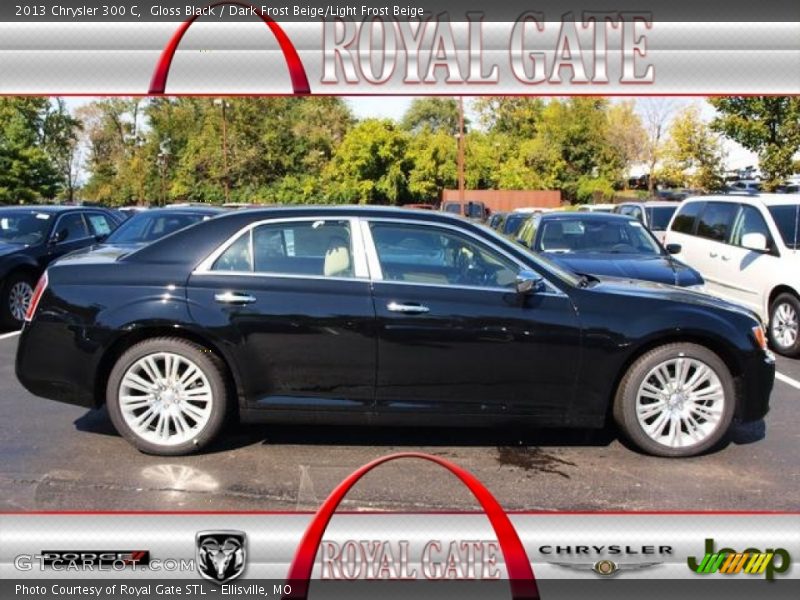 Gloss Black / Dark Frost Beige/Light Frost Beige 2013 Chrysler 300 C