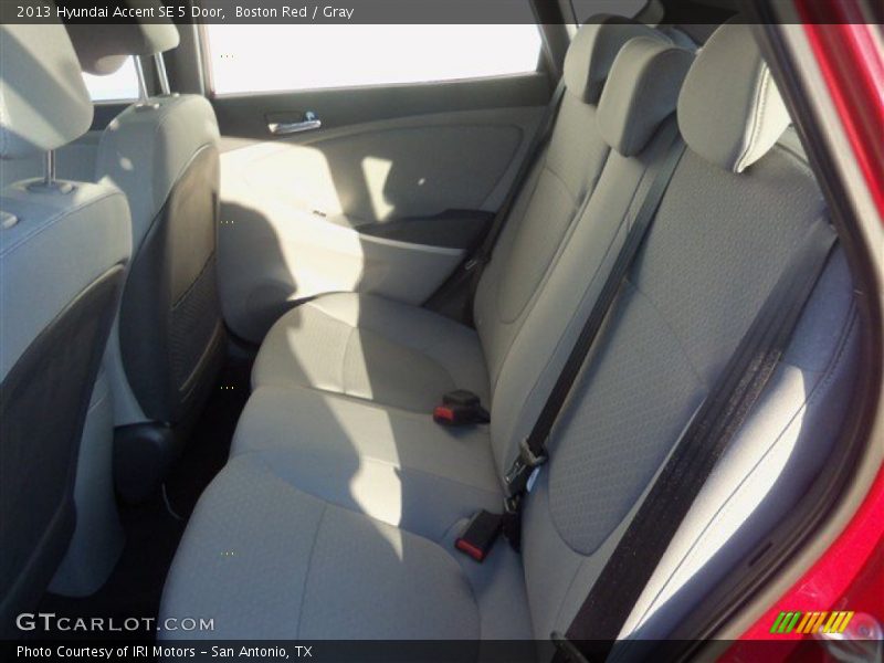 Boston Red / Gray 2013 Hyundai Accent SE 5 Door