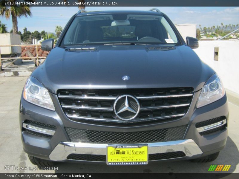 Steel Grey Metallic / Black 2013 Mercedes-Benz ML 350 4Matic