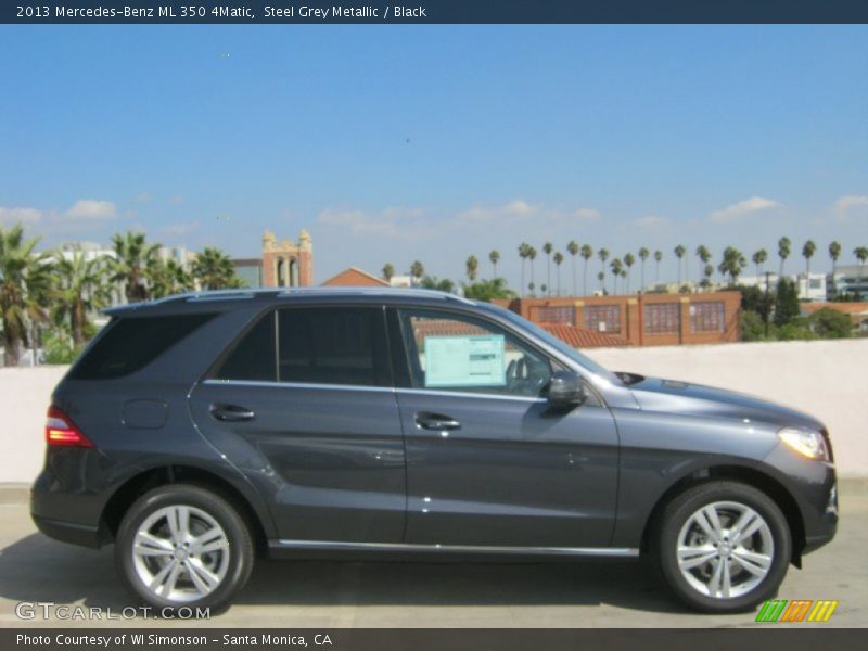 Steel Grey Metallic / Black 2013 Mercedes-Benz ML 350 4Matic