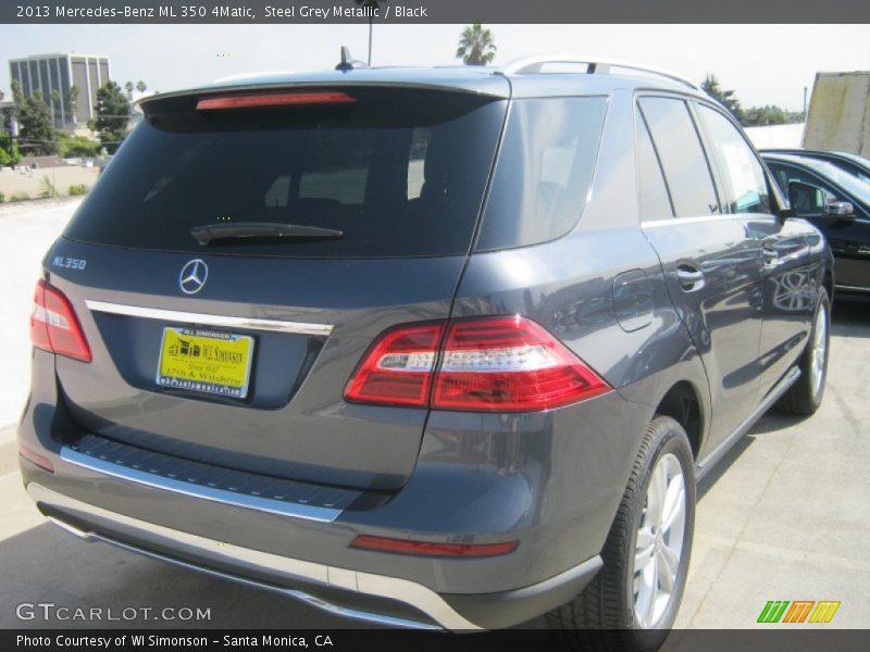 Steel Grey Metallic / Black 2013 Mercedes-Benz ML 350 4Matic
