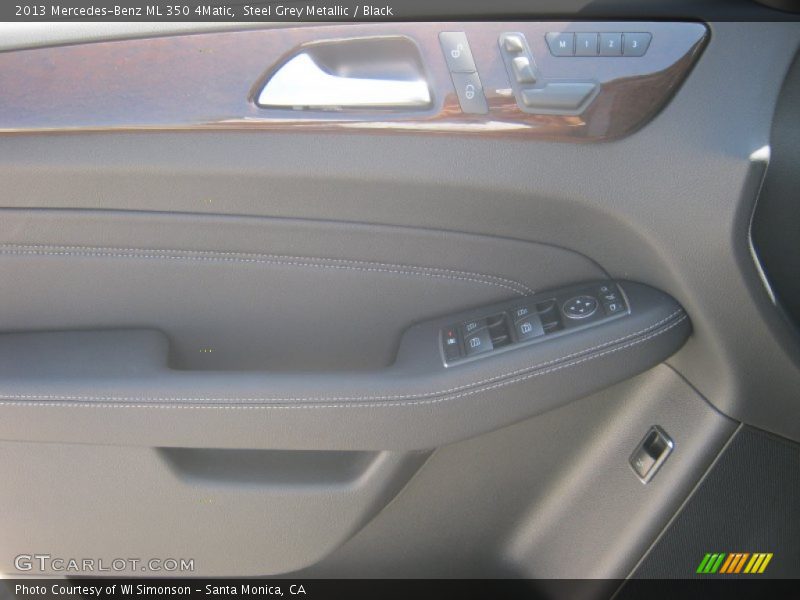 Steel Grey Metallic / Black 2013 Mercedes-Benz ML 350 4Matic