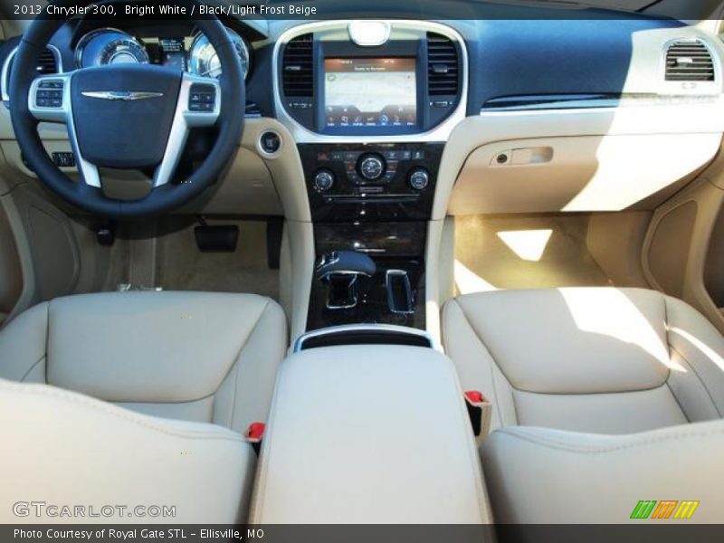 Bright White / Black/Light Frost Beige 2013 Chrysler 300
