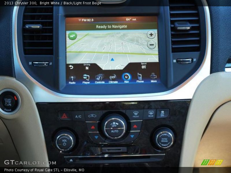 Bright White / Black/Light Frost Beige 2013 Chrysler 300