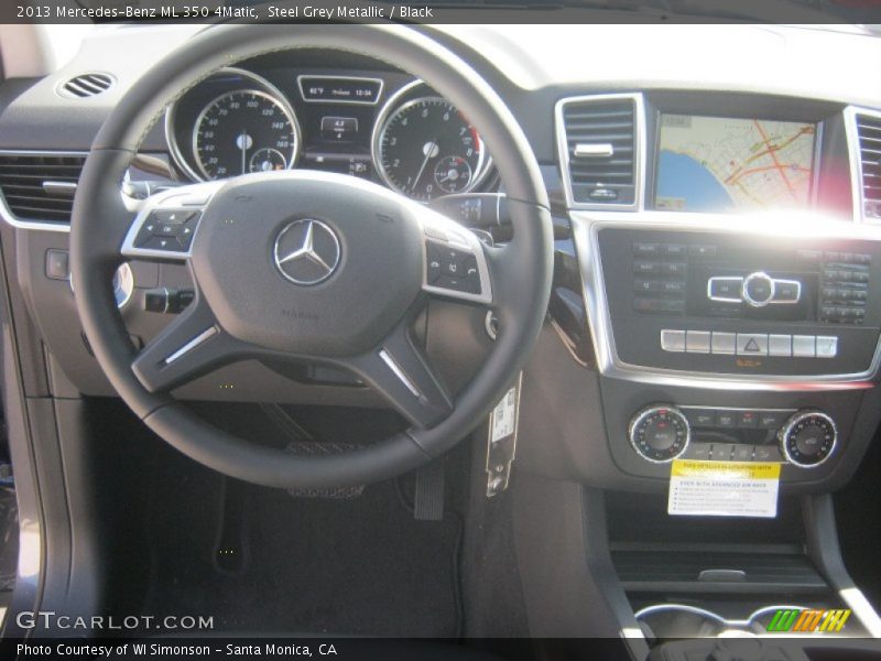 Steel Grey Metallic / Black 2013 Mercedes-Benz ML 350 4Matic