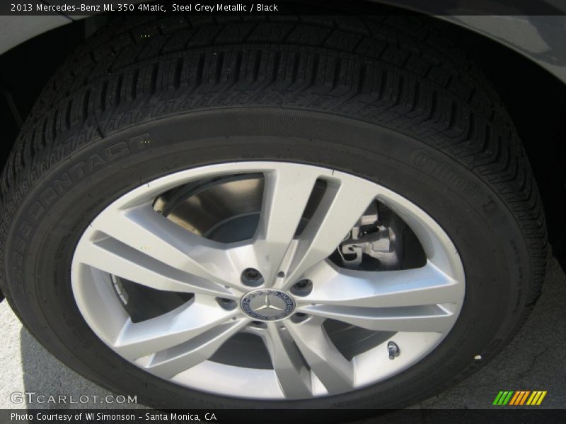 Steel Grey Metallic / Black 2013 Mercedes-Benz ML 350 4Matic