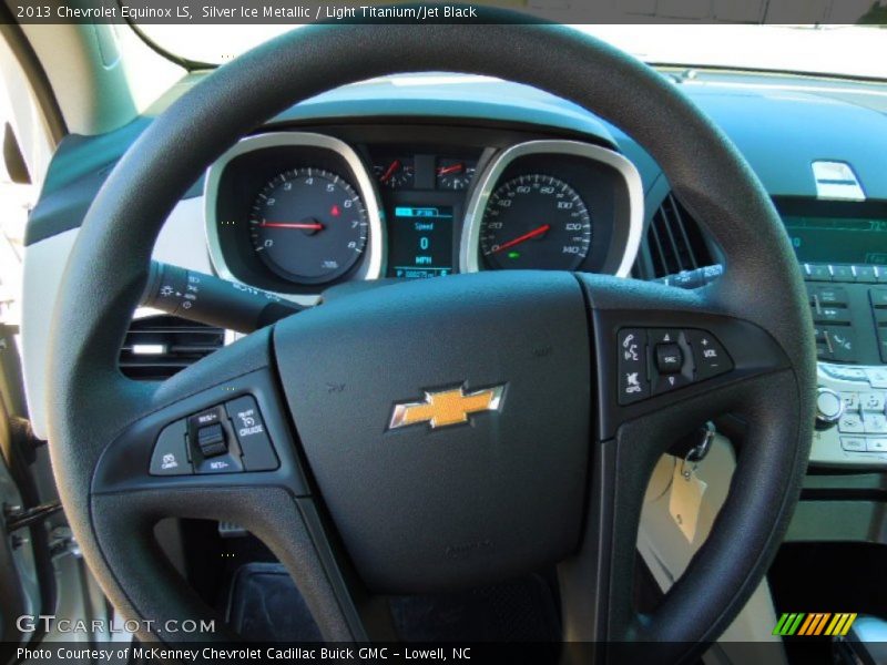 Silver Ice Metallic / Light Titanium/Jet Black 2013 Chevrolet Equinox LS