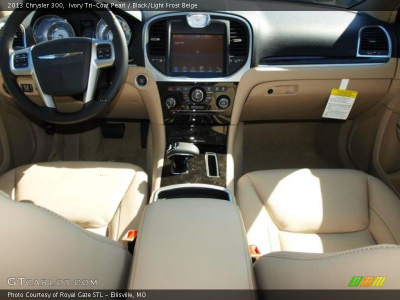 Ivory Tri-Coat Pearl / Black/Light Frost Beige 2013 Chrysler 300