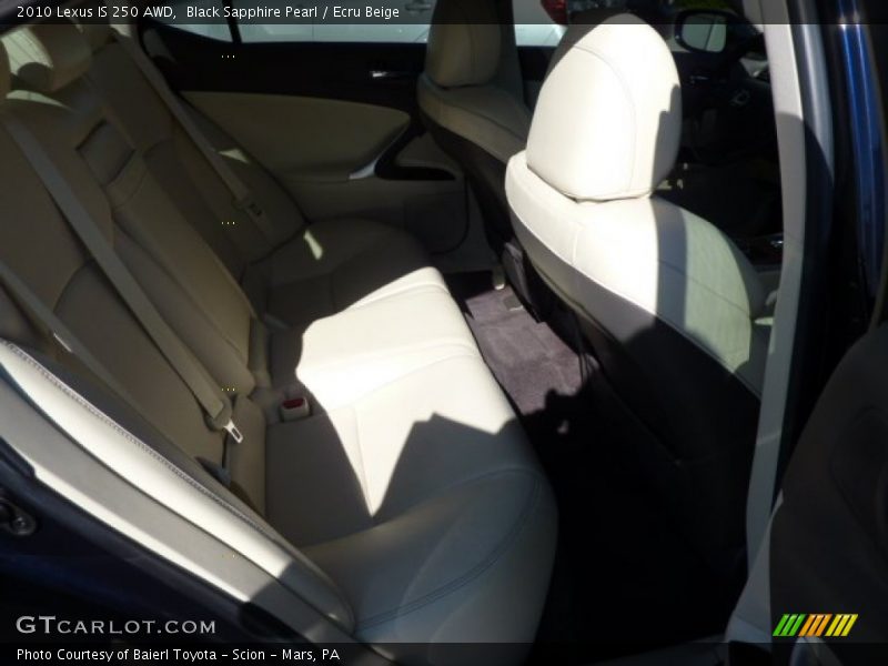Black Sapphire Pearl / Ecru Beige 2010 Lexus IS 250 AWD