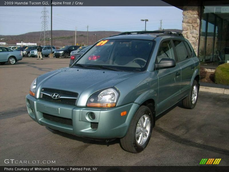 Alpine Frost / Gray 2009 Hyundai Tucson GLS