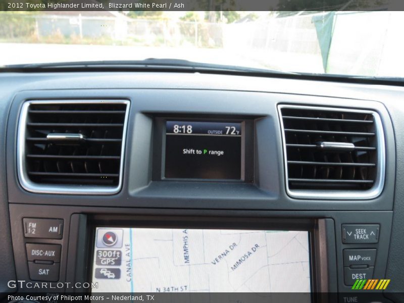 Blizzard White Pearl / Ash 2012 Toyota Highlander Limited