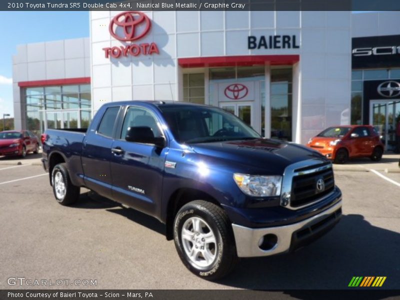 Nautical Blue Metallic / Graphite Gray 2010 Toyota Tundra SR5 Double Cab 4x4