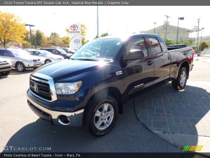 Nautical Blue Metallic / Graphite Gray 2010 Toyota Tundra SR5 Double Cab 4x4