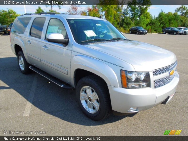 Silver Ice Metallic / Ebony 2013 Chevrolet Suburban LT 4x4