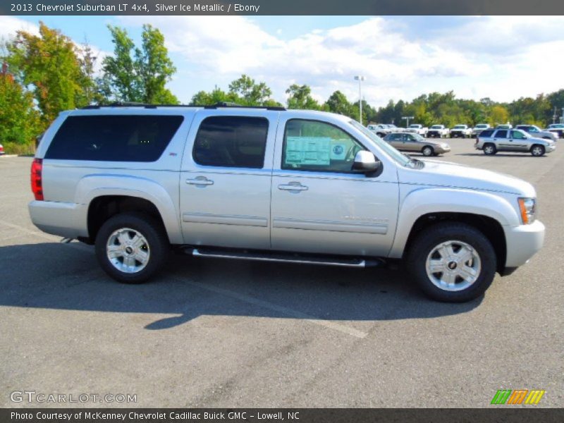 Silver Ice Metallic / Ebony 2013 Chevrolet Suburban LT 4x4