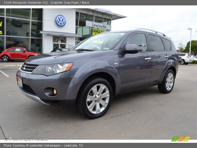 Graphite Gray Pearl / Black 2008 Mitsubishi Outlander XLS