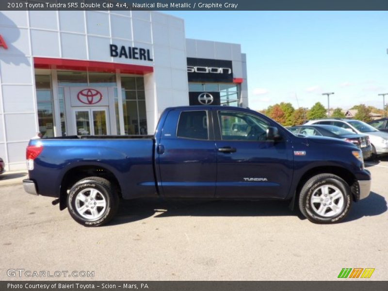 Nautical Blue Metallic / Graphite Gray 2010 Toyota Tundra SR5 Double Cab 4x4