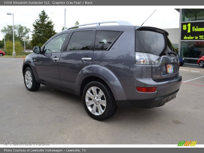 Graphite Gray Pearl / Black 2008 Mitsubishi Outlander XLS