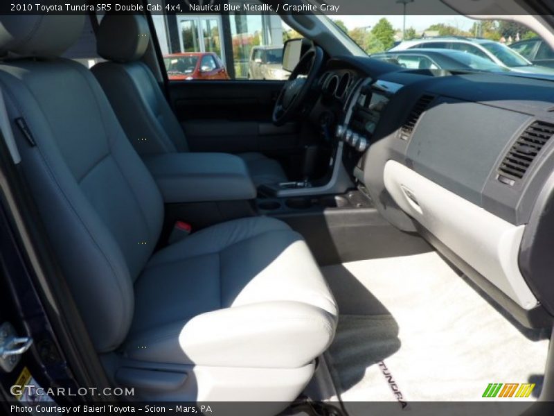 Nautical Blue Metallic / Graphite Gray 2010 Toyota Tundra SR5 Double Cab 4x4