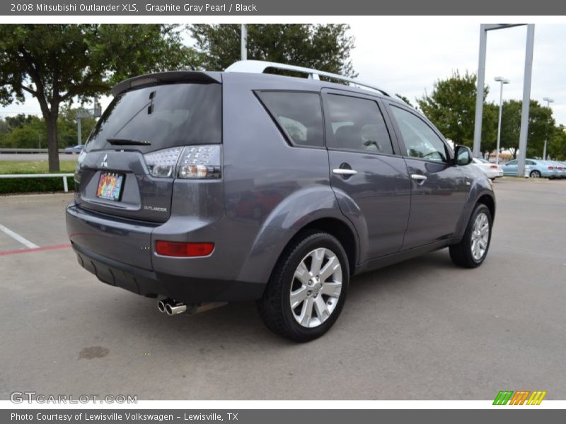 Graphite Gray Pearl / Black 2008 Mitsubishi Outlander XLS