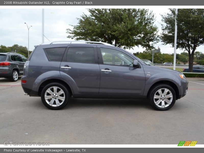 Graphite Gray Pearl / Black 2008 Mitsubishi Outlander XLS