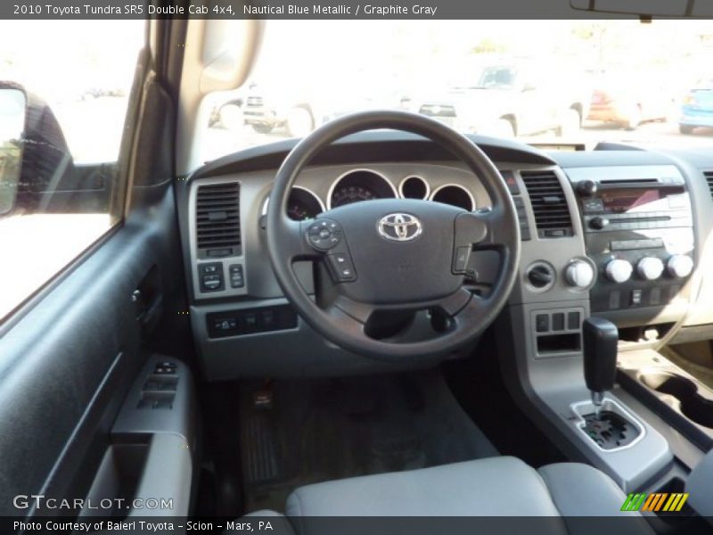 Nautical Blue Metallic / Graphite Gray 2010 Toyota Tundra SR5 Double Cab 4x4