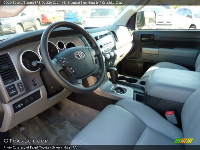 Nautical Blue Metallic / Graphite Gray 2010 Toyota Tundra SR5 Double Cab 4x4