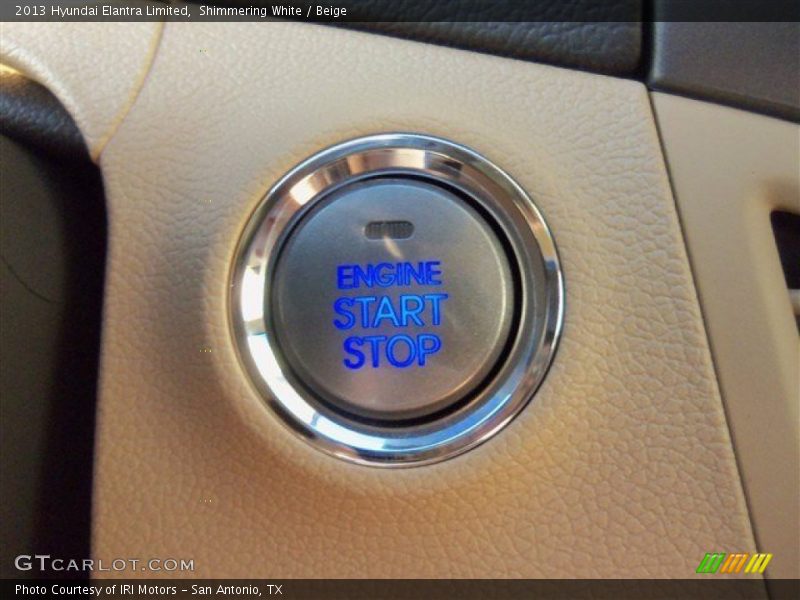 Shimmering White / Beige 2013 Hyundai Elantra Limited
